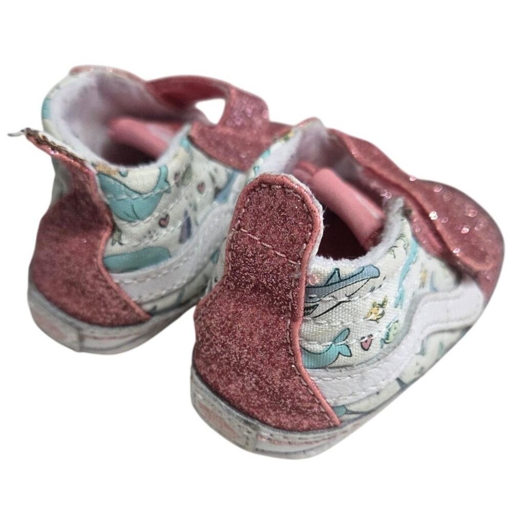 Pink Glitter Mermaid Sneakers - Vans - Toddler 4